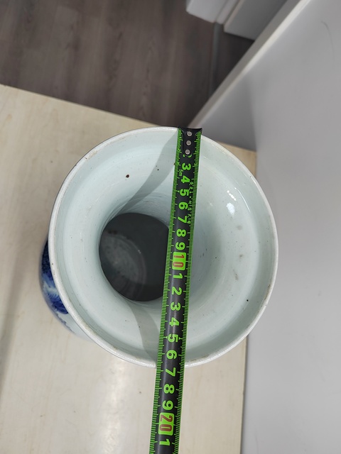 古玩陶瓷山水紋青花瓶拍賣,當前價格1400元
