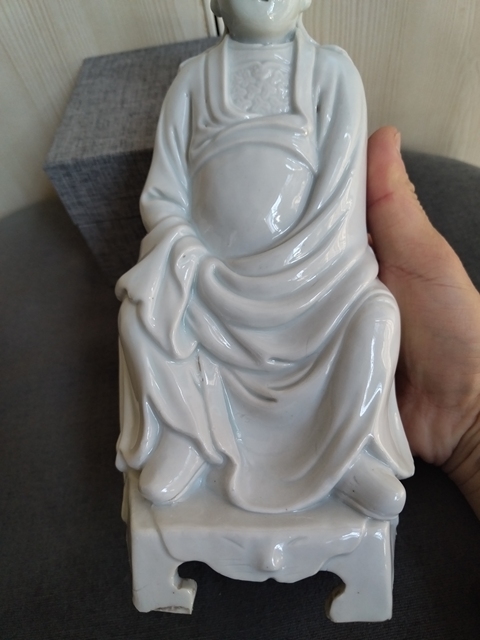 古玩陶瓷德化白釉造像拍賣，當前價格488元