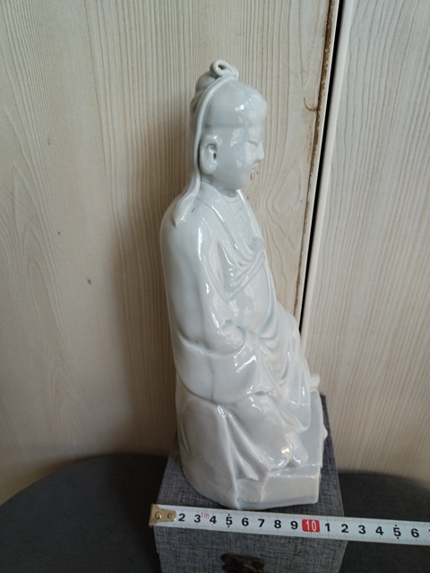 古玩陶瓷德化白釉造像拍賣，當前價格488元