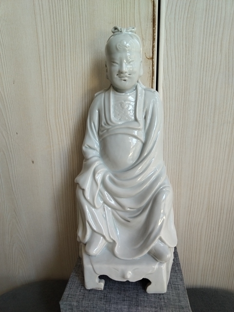 古玩陶瓷德化白釉造像拍賣，當前價格488元