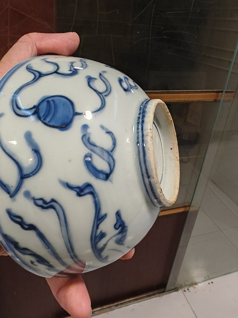 古玩陶瓷青花魚化龍碗真品鑒賞圖