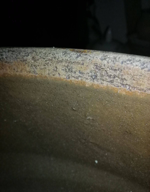 古玩陶瓷磁州窯紫金釉筆洗拍賣,當前價格298元