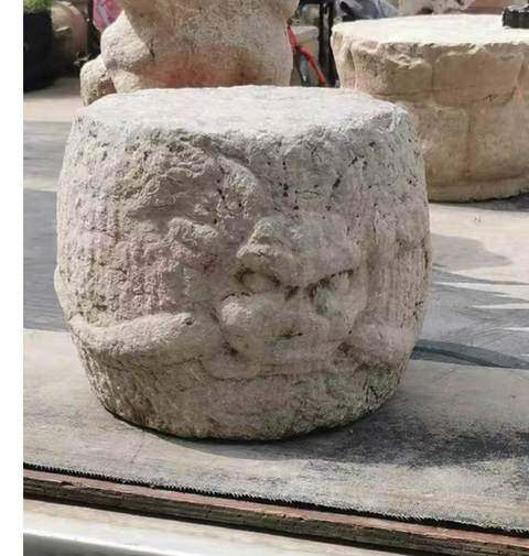 古玩雜項金元時期龍頭石墩拍賣，當前價格6000元