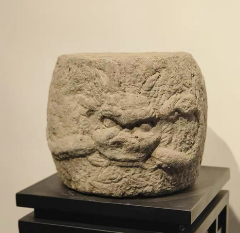 古玩雜項金元時期龍頭石墩拍賣，當前價格6000元