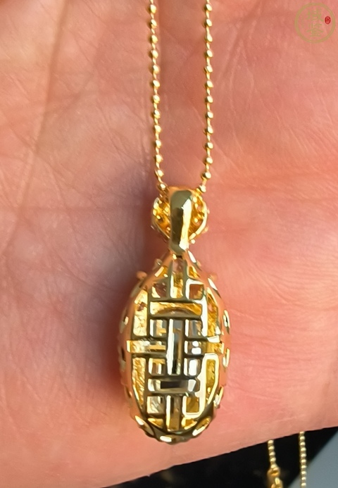 古玩玉器精品 鎦金鑲嵌帝王綠金枝玉葉翡翠吊墜 掛件（正冰種滿綠）拍賣，當前價格1980元