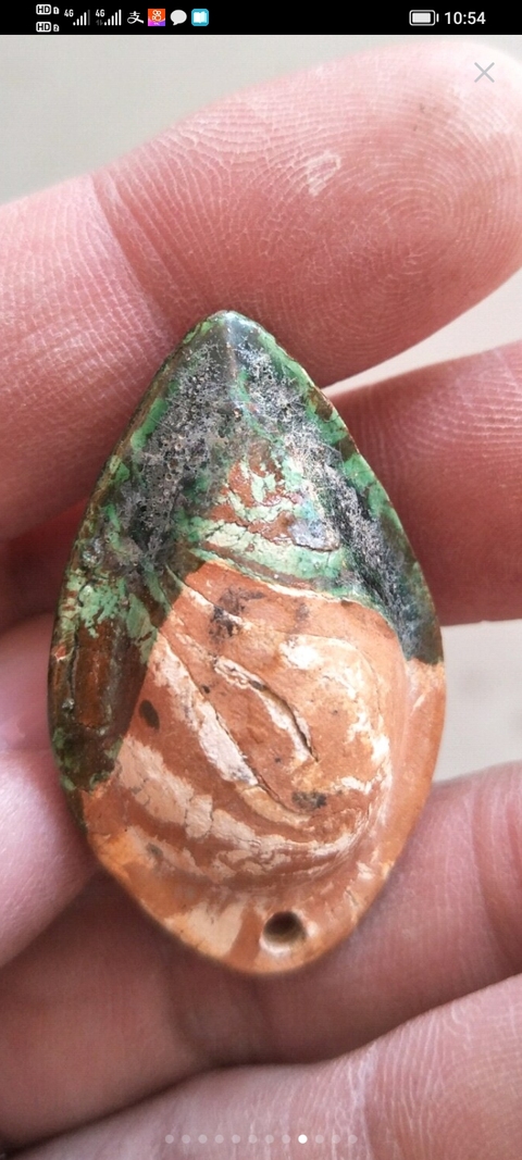 古玩陶瓷宋代絞胎綠釉哨子真品鑒賞圖
