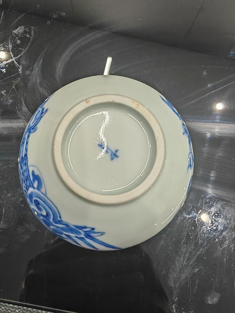 古玩陶瓷鳳紋青花碗真品鑒賞圖