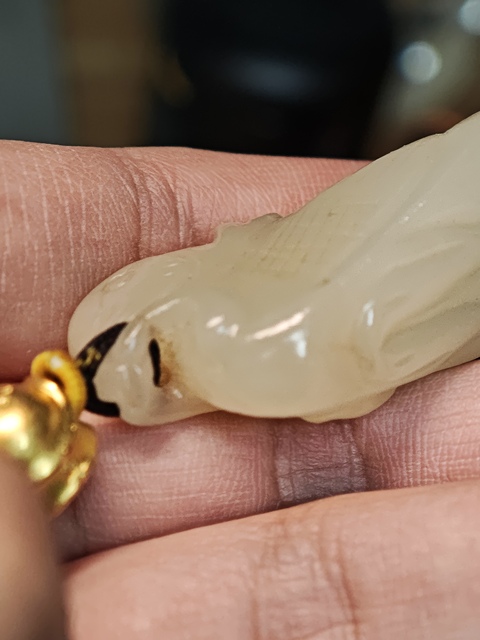 古玩玉器和田玉鳥真品鑒賞圖