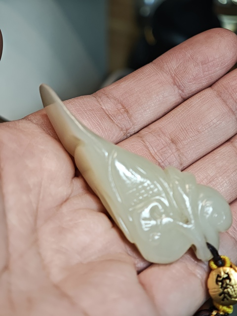 古玩玉器和田玉鳥真品鑒賞圖