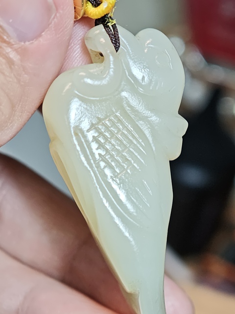 古玩玉器和田玉鳥真品鑒賞圖