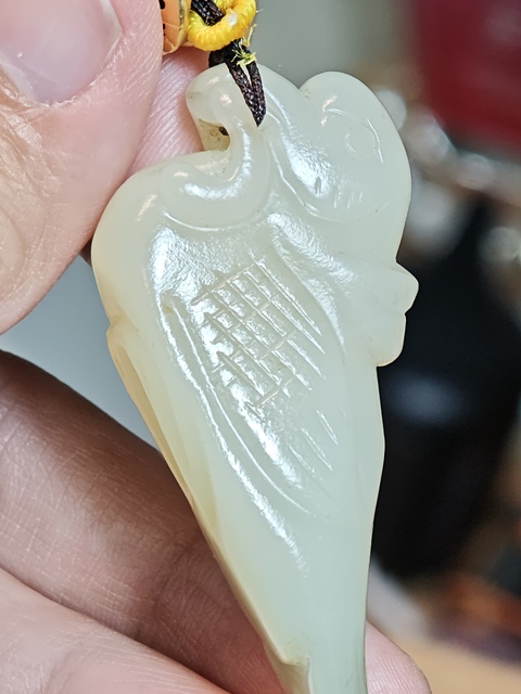 古玩玉器和田玉鳥真品鑒賞圖