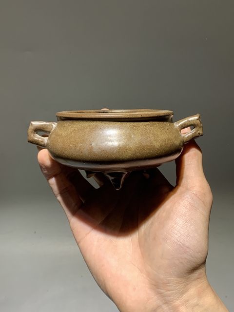古玩陶瓷茶葉末爐真品鑒賞圖