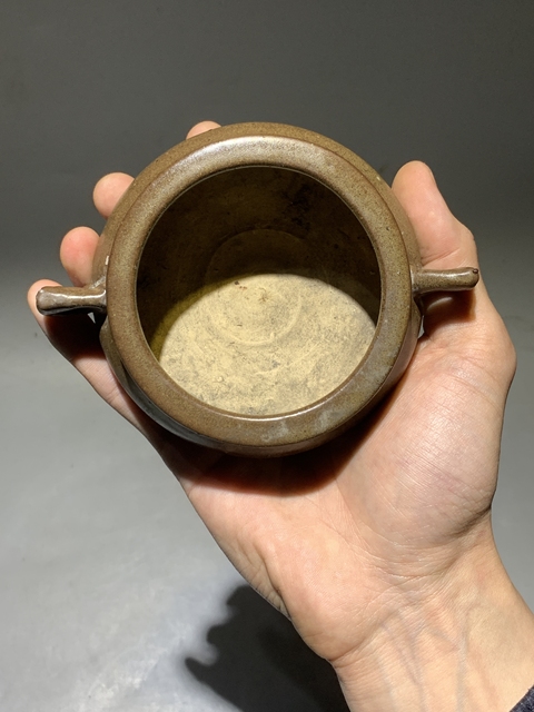古玩陶瓷茶葉末爐真品鑒賞圖