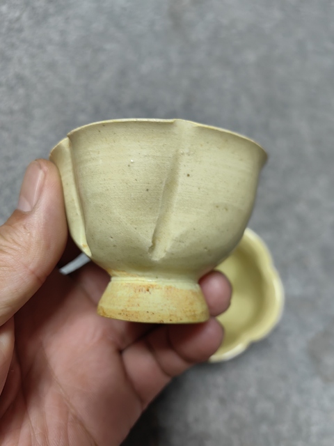 古玩陶瓷青白釉花口杯拍賣，當前價格1680元