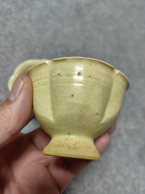 古玩陶瓷青白釉花口杯拍賣，當前價格1680元