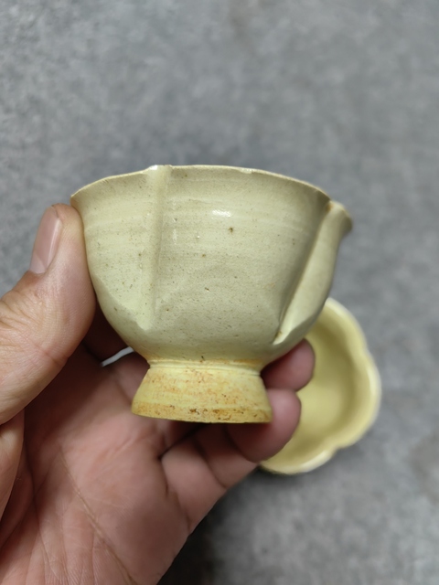 古玩陶瓷青白釉花口杯拍賣，當前價格1680元