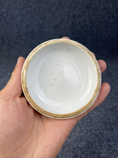 古玩陶瓷粉彩五子奪魁蓋盒拍賣,當前價格1988元