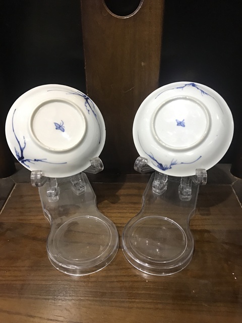 古玩陶瓷(精品賞碟)清·康熙·訪友圖·青花賞碟一對(duì)拍賣,當(dāng)前價(jià)格186元