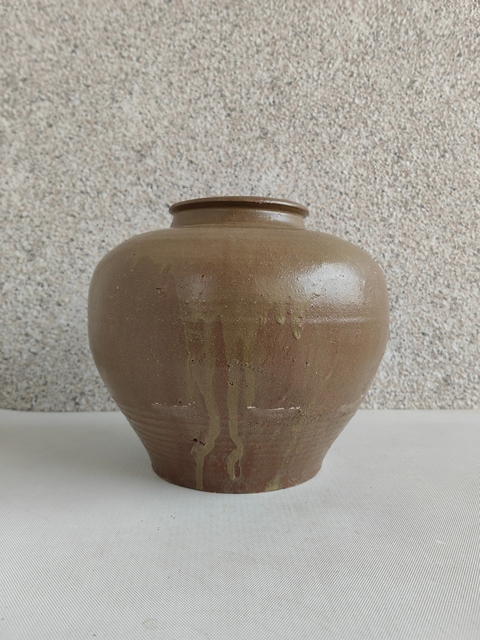古玩陶瓷茶葉末釉罐拍賣，當前價格680元