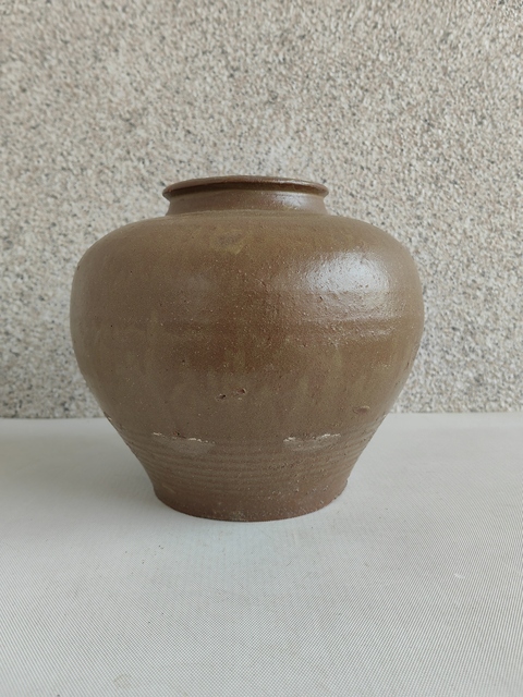 古玩陶瓷茶葉末釉罐拍賣，當前價格680元