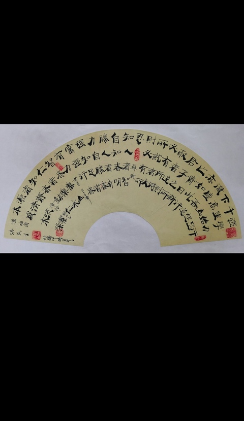 古玩字畫中書協理事原中央電視臺副臺長洪民生書法扇面拍賣,當前價格3000元