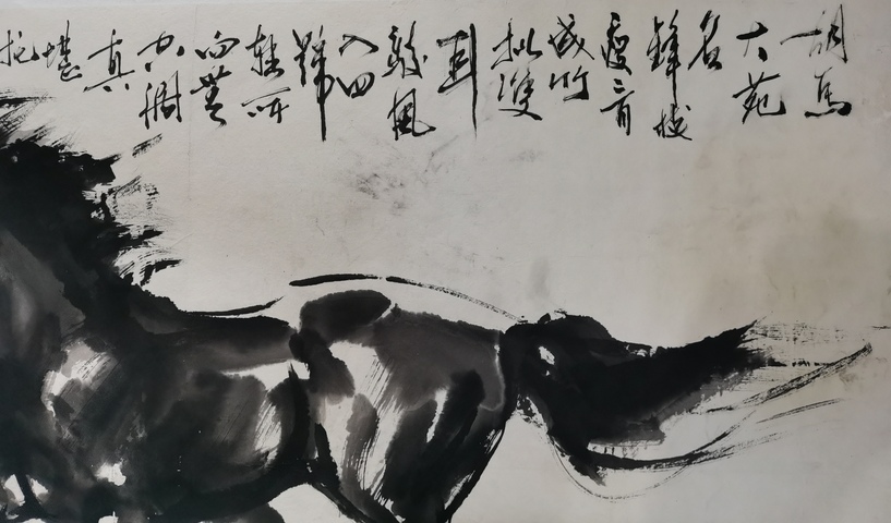 古玩字畫當(dāng)代畫馬名家于同慶奔馬圖拍賣,當(dāng)前價格499元