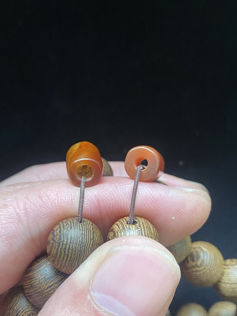 古玩玉器清代瑪瑙桶珠拍賣，當前價格288元