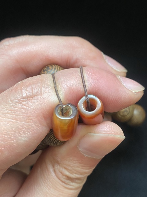 古玩玉器清代瑪瑙桶珠拍賣，當前價格288元