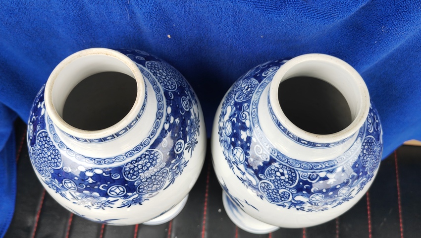 古玩陶瓷青花花卉紋雞腿瓶拍賣,當前價格13800元