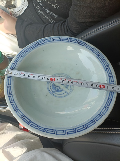 古玩陶瓷清中期嘉道青花花卉紋折沿碗拍賣,當前價格3888元
