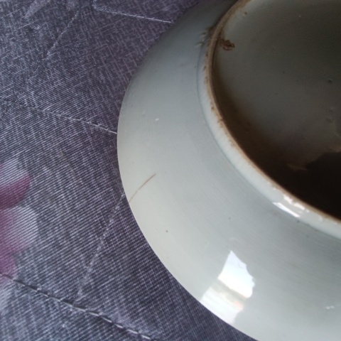 古玩陶瓷魚藻紋青花盤真品鑒賞圖