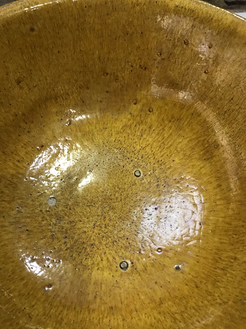 古玩陶瓷遼代黃釉大碗真品鑒賞圖
