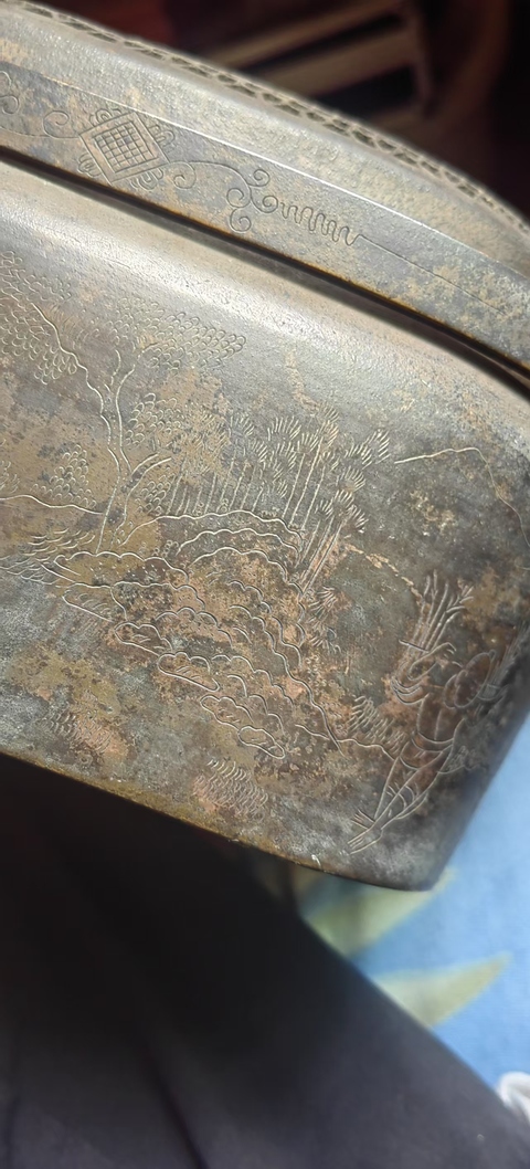 古玩雜項(xiàng)銅手爐真品鑒賞圖