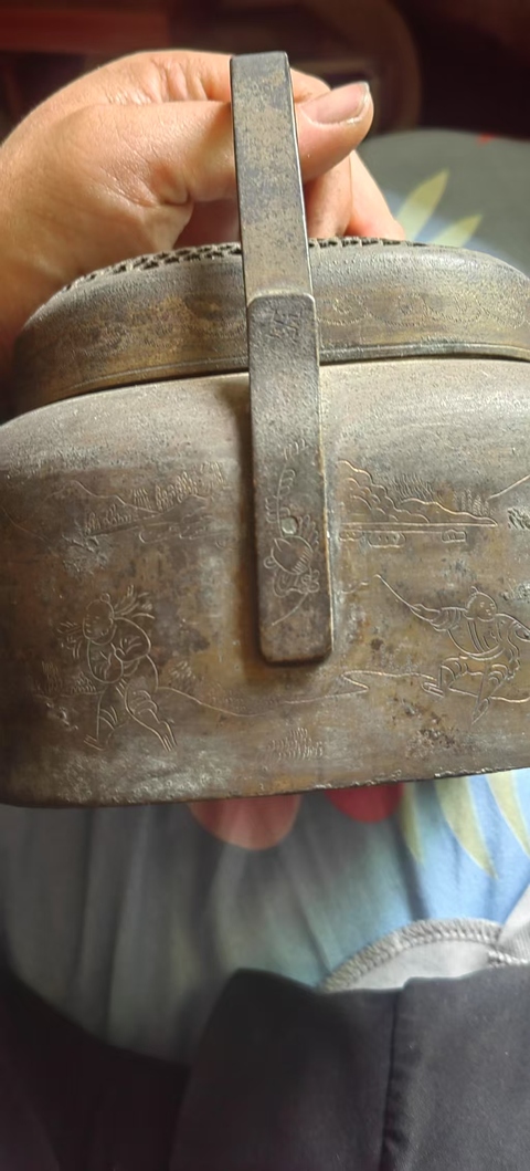 古玩雜項(xiàng)銅手爐真品鑒賞圖