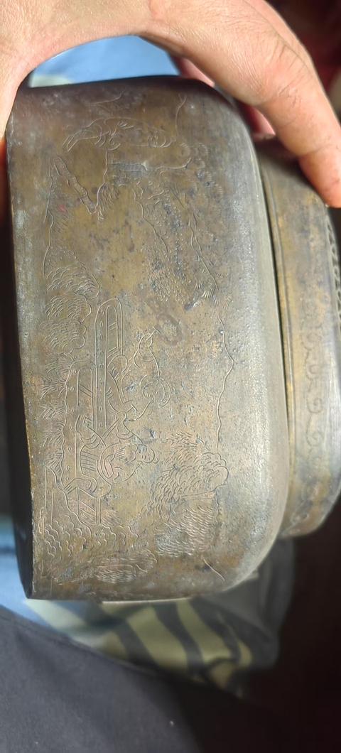 古玩雜項(xiàng)銅手爐真品鑒賞圖