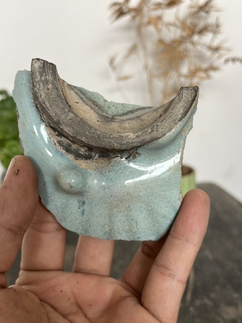 古玩陶瓷宋金.鈞窯標本  (縱有家財萬貫，不如鈞瓷一片)拍賣，當前價格220元