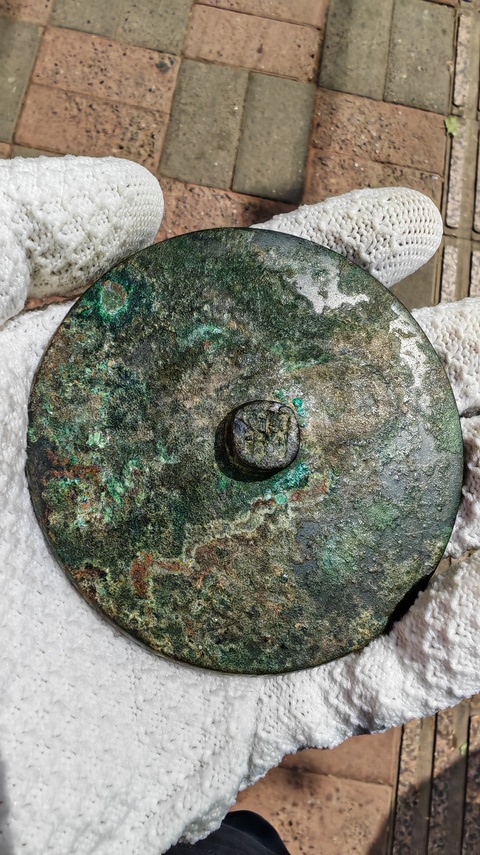 古玩銅器素鏡真品鑒賞圖