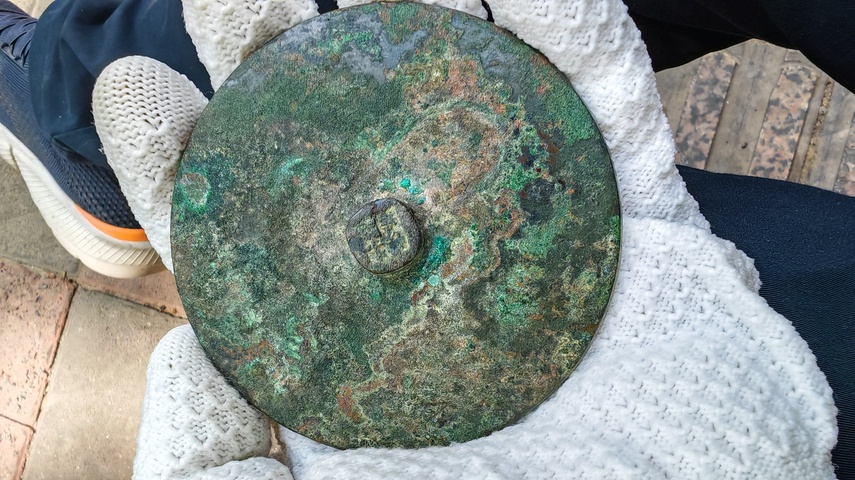 古玩銅器素鏡真品鑒賞圖