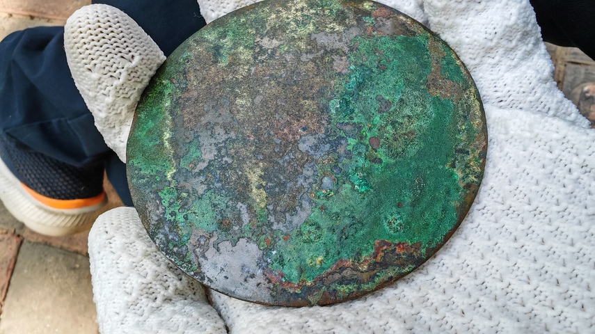古玩銅器素鏡真品鑒賞圖