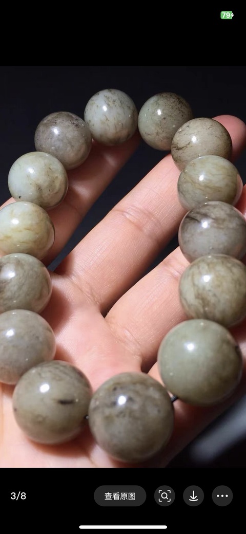 古玩玉器提油仿古“玉珠”真品鑒賞圖