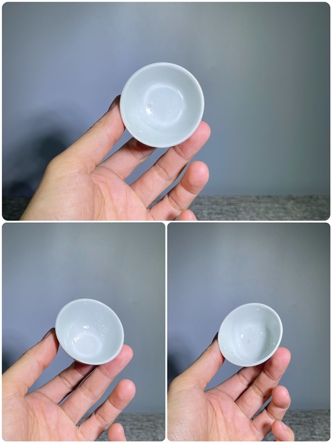 古玩陶瓷晚清白釉杯真品鑒賞圖