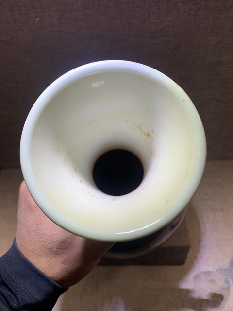 古玩陶瓷郎紅釉玉壺春瓶拍賣，當前價格16000元