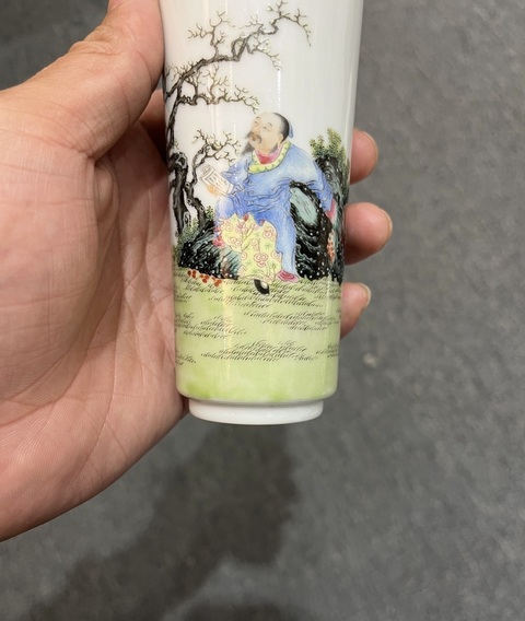 古玩陶瓷粉彩瓶真品鑒賞圖