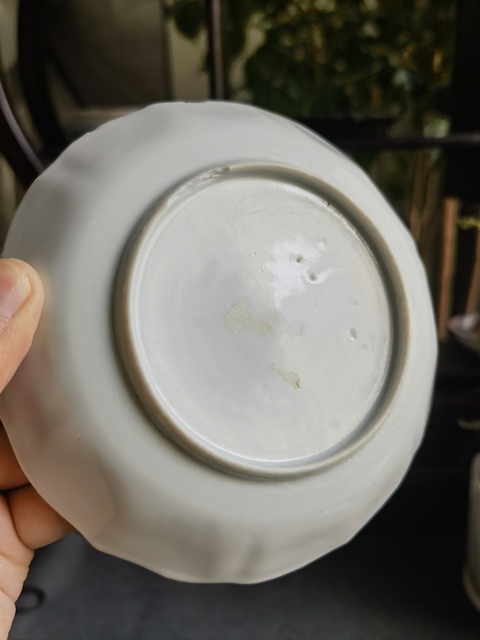 古玩陶瓷【畫片好】晚清青花仕女人物圖花口盤拍賣,當前價格299元