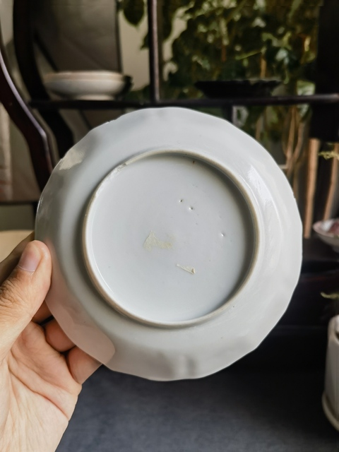 古玩陶瓷【畫片好】晚清青花仕女人物圖花口盤拍賣,當前價格299元