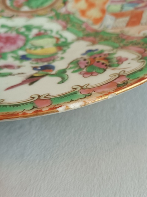 古玩陶瓷29cm廣彩描金人物故事紋盤拍賣,當前價格1480元