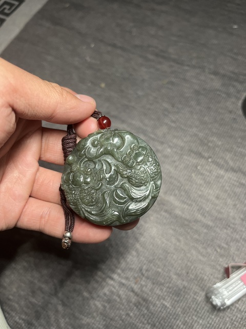 古玩玉器和田玉雕“金玉滿堂”牌真品鑒賞圖