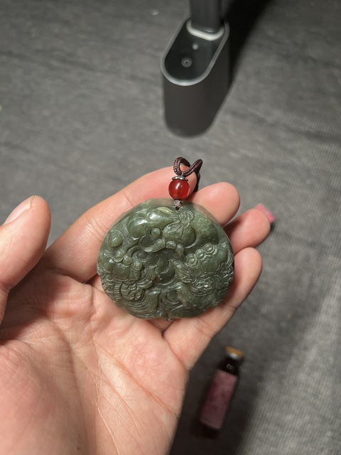 古玩玉器和田玉雕“金玉滿堂”牌真品鑒賞圖