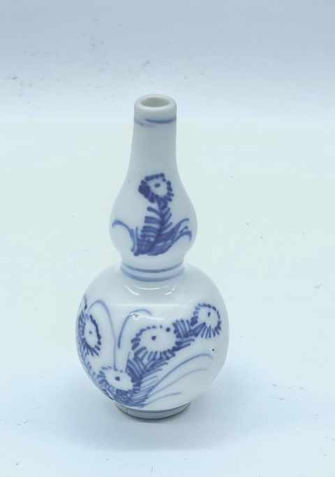古玩陶瓷康熙青花葫蘆瓶真品鑒賞圖
