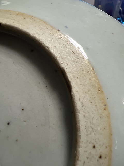 古玩陶瓷全品 清中晚期·青花山水人物臥足盤拍賣,當前價格399元